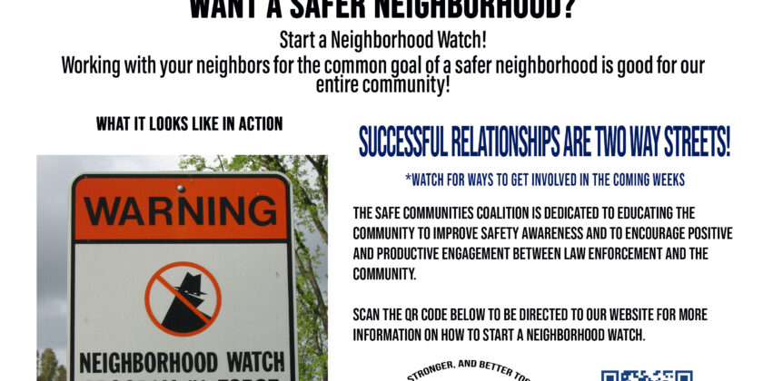 June 24 Want A Safer Neighborhood?