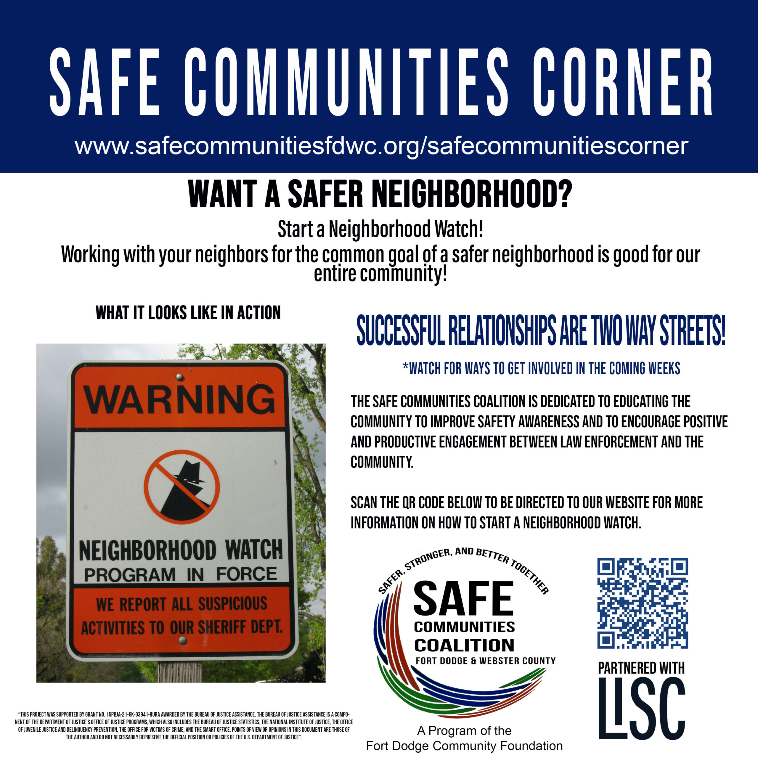 June 24 Want A Safer Neighborhood?