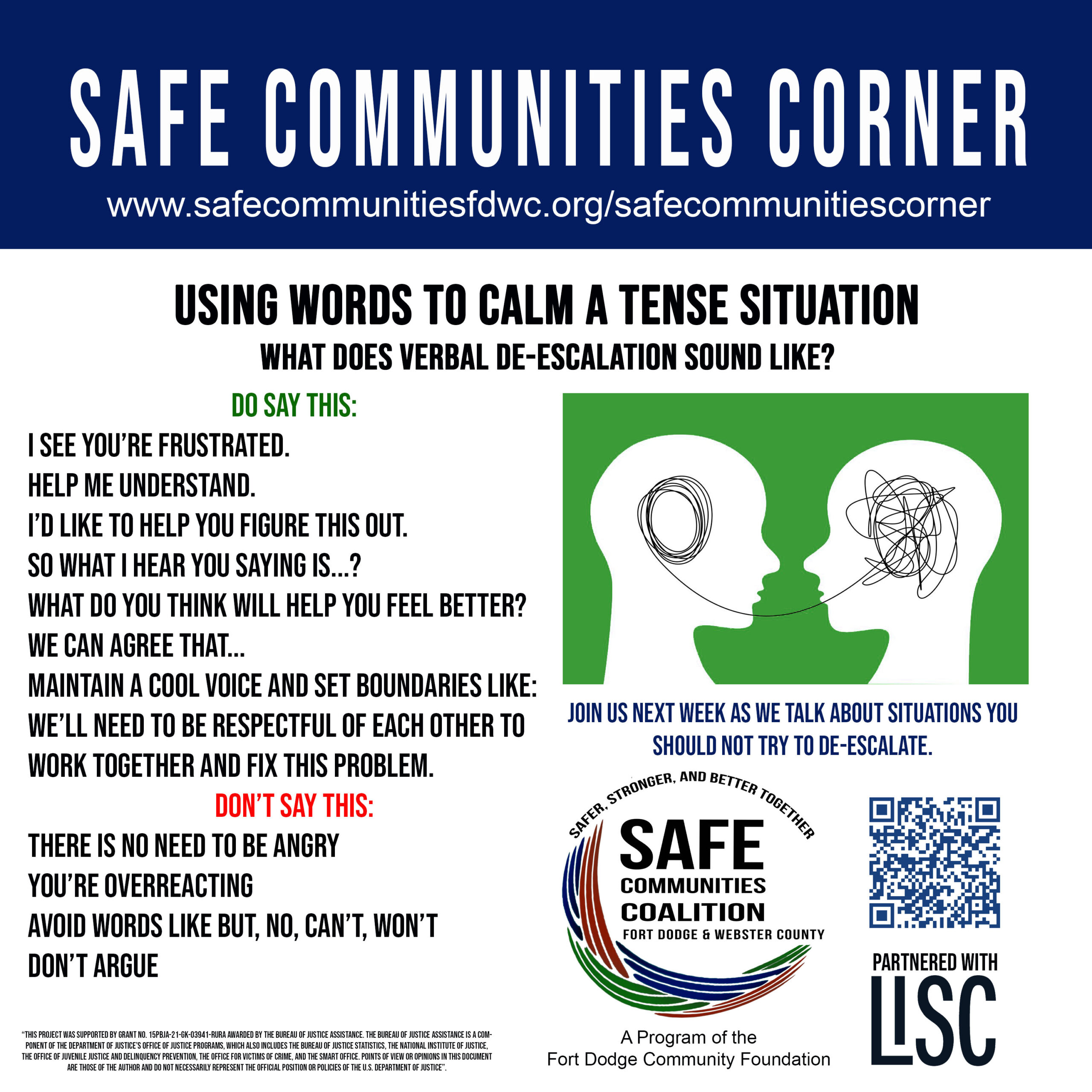 Oct 21,2024: Using Words to Calm a Tense Situation