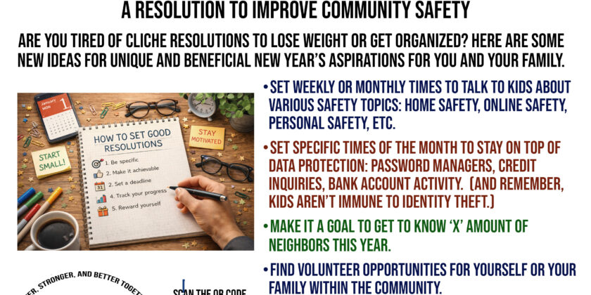 Make a Resolution to Improve Community Safety